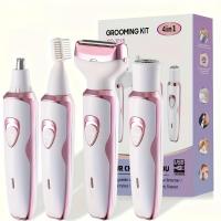 ราคา TEMU เครื่องโกนหนวดไฟฟ้าสำหรับผู้หญิง ชุดโกนหนวดแบบชาร์จได้ เครื่องโกนหนวดไฟฟ้าสำหรับใบหน้า จมูก ขา และรักแร้ เครื่องตัดขนบิกินี่สำหรับผู้หญิง ไม่เจ็บ เครื่องโกนหนวดแบบชาร์จได้และพกพา (17592660080997)