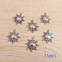 ราคา TEMU 15 ชิ้น อุปกรณ์ DIY สไตล์โบฮีเมียน จี้ดวงอาทิตย์สีเงินโบราณ เครื่องประดับแฟชั่นผู้หญิง สไตล์เรโทร ทำมือ ต่างหู สร้อยคอ อุปกรณ์เสริม (17592734046984)