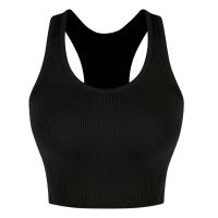 ราคา TEMU FLY STRIDE เสื้อกล้ามเบสิค แขนยาวหลังรี เสื้อยืดโยคะ | เสื้อกล้ามไร้ขอบริ้วสำหรับออกกำลังกายผู้หญิง, แขนกุด, คอกลม, สีพื้น, ผ้ายืดหยุ่นสูง, ชายเสื้อไม่สมมาตร, ไม่มีฟองน้ำ (17592222743093)