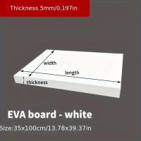 ราคา TEMU แผ่นโฟม EVA ความหนาแน่นสูงสำหรับงาน DIY และอุปกรณ์คอสเพลย์ - หนา 1 มม. ถึง 10 มม., สีดำหรือขาว, ขนาด 14"x39" - เหมาะสำหรับการแกะสลักโมเดลและโปรเจคท์ทำมือ, แผ่นโฟมสำหรับงานฝีมือ (17592363519714)
