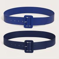 ราคา TEMU เซ็ตเข็มขัดแฟชั่นสองชิ้น [ฟ้า + ฟ้าเข้ม] ประกอบด้วยเข็มขัดสองเส้นโทนสีฟ้า, ชุดเข็มขัดสำหรับชุดเดรสและเสื้อ, เข็มขัดหัวเข็มขัดติดหมุดประดับเพื่อความหรูหรา และเข็มขัดสวม (17592457501723)
