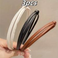 ราคา TEMU ชุดที่คาดผมหนัง PU ขอบแคบแบบเรียบง่าย 3 ชิ้น สำหรับผู้หญิง ที่คาดผมล้างหน้าที่หรูหรา ที่คาดผมแฟชั่น อุปกรณ์เสริมผม (17592553517186)
