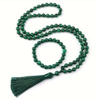 ราคา TEMU ชุดสร้อยคอพู่ 108 ชิ้น และสร้อยข้อมือหินมาลาชิต (17592366070219)