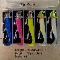 ราคา TEMU ชุดเหยื่ออ่อน 5 ชิ้น สำหรับเหยื่อปลอมแบบคrankbait ตกปลาน้ำเค็มและน้ำจืด ชุดเหยื่อตกปลาเบส แบบจม (17592408385541)