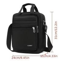 ราคา TEMU กระเป๋าถือใบใหญ่ สะพายข้าง กระเป๋าเอกสาร พร้อมช่องซิปป้องกันการโจรกรรม (17592523425132)
