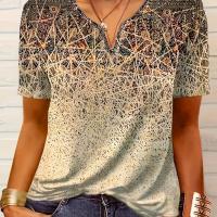 ราคา TEMU เสื้อยืดแฟชั่นผู้หญิง ป้ายขนาด (17592545228041)