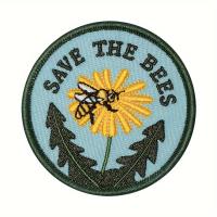 ราคา TEMU 1 ชิ้น ปัก "Save the Bees" สีผสม, ป้ายติด/เย็บได้สำหรับเสื้อผ้า, กระเป๋า, หมวก, อุปกรณ์ DIY, ผึ้งสำหรับงานฝีมือ (17592668641070)