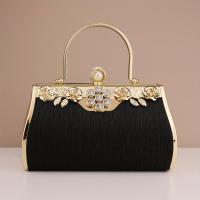 ราคา TEMU กระเป๋าใส่ของสีดำ สำหรับงานปาร์ตี้ งานแต่งงาน งานเลี้ยง งานพรอม กระเป๋าใส่ของสำหรับออกงานสีทองหรูหรา กระเป๋ากระติกสำหรับสตรี กระติกขนาดเล็กพร้อมกระเป๋าถือ พิมพ์ลายดอกไม้ (17592729577788)