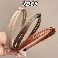 ราคา TEMU ชุดที่คาดผมหนัง PU ขอบแคบแบบเรียบง่าย 3 ชิ้น สำหรับผู้หญิง ที่คาดผมล้างหน้าที่หรูหรา ที่คาดผมแฟชั่น อุปกรณ์เสริมผม (17592553517187)