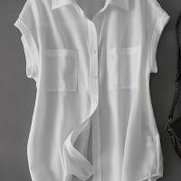 ราคา TEMU เสื้อเชิ้ตครอปแขนสั้นแฟชั่นฤดูใบไม้ผลิ/ฤดูร้อน เสื้อผ้าผู้หญิงสำหรับใส่เที่ยวพักผ่อน (17592640904968)