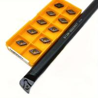 ราคา TEMU ดอกกลึง 95° Sducr S12M S08K S10K พร้อมใบมีดคาร์ไบด์, 10 ชิ้น DCMT070204 ออกแบบมาสำหรับงานฝีมือ, เหมาะสำหรับกลึงชิ้นส่วนที่มีรูภายในและรูเล็ก, ใช้ได้กับเครื่องกลึง CNC เป็นแท่นกลึงภายใน (175927645