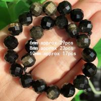 ราคา TEMU ลูกปัดหินธรรมชาติ Obsidian สีทองแท้ ขนาด 6/8/10 มม. ลูกปัดขัดเงาแบบหลวม 17-29 ชิ้น - สำหรับทำเครื่องประดับ สร้อยข้อมือ สร้อยคอแฟชั่น (17592955584225)