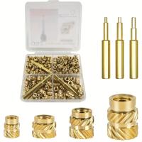 ราคา TEMU ชุดอินเสิร์ตเกลียวทองเหลือง 300 ชิ้นพร้อมหัวเหล็กเชื่อม - ขนาด M2.5, M3, M4 สำหรับส่วนประกอบพลาสติกพิมพ์ 3D (17592961730773)