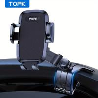 ราคา TEMU TOPK D36-J ที่วางโทรศัพท์ในรถยนต์สำหรับแดชบอร์ด, ที่ยึดโทรศัพท์มือถือแบบปรับได้ 360 องศา คลิปกันลื่นสำหรับสมาร์ทโฟนทุกประเภท (17592241246474)