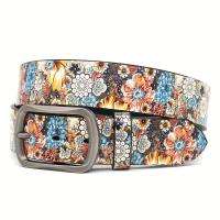 ราคา TEMU เข็มขัดลายวินเทจหัวเข็มขัดคลาสสิกสไตล์คาวบอยตะวันตก, เข็มขัดเอวสไตล์ Y2K สำหรับชุดและยีนส์ (17592339053976)