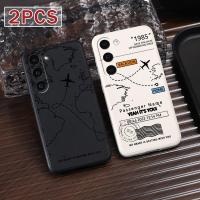 ราคา TEMU เคสโทรศัพท์ - ชุด 2 เคส ออกแบบมาสำหรับ Samsung Galaxy S24 Ultra, S23 Plus, S22, S21, S20 FE, S10 และรุ่น หลายรุ่น ซิลิโคนพรีเมียม Matte Soft Shockproof Covers เหมาะเป็นสำหรับทั้ง (17592456640631)