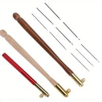 ราคา TEMU ตะขอ Tambour, 3 ชิ้น ด้ามไม้สแตนเลส ตะขอถักโครเชต์สำหรับปักผ้า เข็ม 9 เข็ม French Tambour สำหรับลูกปัดเลื่อม งานเย็บปักถักร้อย (17592464493638)