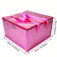 ราคา TEMU กระเป๋าเก็บความเย็นเค้กสีชมพู, กระเป๋าเก็บความร้อนสำหรับพิซซ่า, กระเป๋าใส่อาหาร, กระเป๋าใส่ข้าวกลางวัน, กระเป๋าถือสำหรับปิกนิก ฟอยล์อลูมิเนียมด้านในเพื่อฉนวนกันความร้อน (17592782665338)
