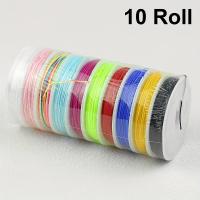 ราคา TEMU 10 ม้วน/แพ็ค, ยาว 10M x หนา 1.0Mm, สีผสมหลากสี ไม่ซ้ำกัน ไม่ยืดไหมพรมถักนัมเบอร์ 72, ไหมพรมไม่ยืด สำหรับทำข้อมือ คอ ขา งานฝีมือ สำหรับคู่รัก ผู้ชายและผู้หญิง (17592853193618)