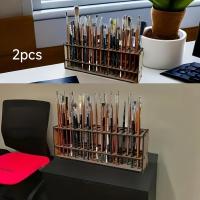 ราคา TEMU ที่วางพู่กันไม้สไตล์โมเดิร์น 1/2 ชิ้น, กล่องเก็บของบนโต๊ะหลายช่อง, แท่นวางพู่กันศิลปะแบบถอดได้, ชั้นวางเครื่องมือศิลปินที่ทนทานสำหรับสตูดิโอและ (17600555229340)