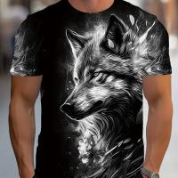 ราคา TEMU เสื้อยืดแขนสั้นรูปทรงกลมสไตล์ฤดูร้อนสำหรับผู้ชายลายลูกหมา (17593069748189)
