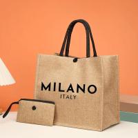 ราคา TEMU Italy Burlap Tote Bag Set: ชุดกระเป๋าโท้ทผ้ากระสอบอิตาลี น้ำหนักเบา กระเป๋าใส่เหรียญขนาดเล็ก (17593136084529)