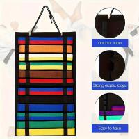 ราคา TEMU กระเป๋า Felt, ที่แขวนเข็มขัด Taekwondo, ที่เก็บเข็มขัดและเหรียญรางวัลแบบแขวน (17592552246856)