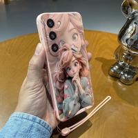 ราคา TEMU เคสโทรศัพท์ลายวาดมือสำหรับ Samsung S24 /S23 /S23/S22+/S21/S20 FE/20 /10 + สายคล้องมือ TPU (17592981361361)