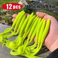 ราคา TEMU ชุดเหยื่อตกปลา 12 ชิ้น - เหยื่อ Spinnerbaits หางโค้งวัสดุ TPE กลิตเตอร์ 6 สี สำหรับตกและปลาเทราต์น้ำจืด, เหยื่อพลาสติกนิ่มในถุง ดีไซน์รูปหนอน ทนทาน ติดตะขอสะดวก (17593392271887)