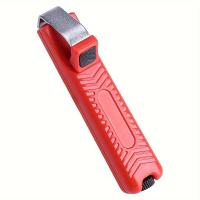 ราคา TEMU GOXAWEE เครื่องมือปอกสายไฟ, ปอกสายไฟแข็งปรับความลึกตัดได้, คีมปอกสายไฟขนาดเล็กสีแดง มีด และคีมหนีบ (17592290732884)