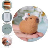 ราคา TEMU ชุดงานฝีมือ DIY ปักผ้าขนรูปคาปิบารา เหมาะสำหรับ - ปักผ้าขน, อุปกรณ์ปักผ้าขนวัสดุขนสำหรับทำคาปิบารา, ตุ๊กตา, ปักเข็มสำหรับนักสะสมและผู้เริ่มต้น (17592274903762)