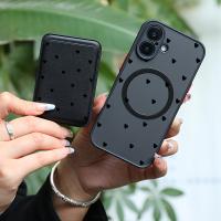 ราคา TEMU เคสโทรศัพท์: 2 ชิ้น 1 ชุด & แฟชั่นหรูหราครบชุดกันกระแทกลายหัวใจเล็กสีดำสำหรับ iPhone 16 15 14 13 12 11 Pro 8 Plus เคสโทรศัพท์แม่เหล็กดึงดูด & คลิปการ์ดหนังคุณภาพสูง KJ1 (17608584110472)