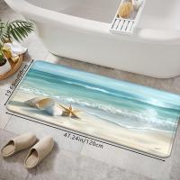 ราคา TEMU 1 ชิ้น พรมเช็ดเท้าลายทะเลหอยนางรม ปลารก ลายคลื่น สไตล์ชายหาด สร้างสรรค์ เหมาะสำหรับห้องน้ำ ห้องสุขา ห้องครัว ทาง ฯลฯ พรมปูพื้นตกแต่งฤดูร้อน (17595367505948)