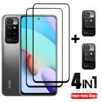 ราคา TEMU [2+2] ฟิล์มกระจกกันรอย HD แบบเต็มจอ สำหรับ Xiaomi Redmi Note 10S 11S 12S 12 Pro Plus 4G 5G 10C 12C 13C Mi 13T Poco X3 NFC X4 X5 Pro M5S ป้องกันเลนส์กล้อง ไร้ฟอง กันรอยขีดข่วน (17592331220547)