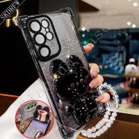 ราคา TEMU เคสโทรศัพท์ - เคสกันกระแทกสี่มุมรุ่นใหม่ล่าสุด + ที่วางกระจกแต่งหน้ากระต่าย + ข้อมือลูกปัดชุบเงา + กระดาษการ์ดกลิตเตอร์ + เคสโทรศัพท์หรูหราสุดๆ ฟิล์มกันเลนส์ (17592857225967)