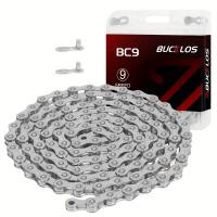 ราคา TEMU BUCKLOS สายโซ่จักรยานเสือภูเขา Road 8/9/10/11/12 สปีด ทนทาน MTB สายโซ่ อเนกประสงค์ Ultralight 116/126 Links ส่วนประกอบจักรยาน (17592877547098)