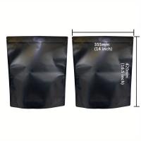 ราคา TEMU ถุง 3.5G 7G 14G 28G 454G ถุง 1 ปอนด์ สีดำด้าน ถุงซิปล็อค กันกลิ่น ถุง Mylar สีใสด้านหนึ่ง ถุงพลาสติกบรรจุภัณฑ์สีดำ (17592228144970)