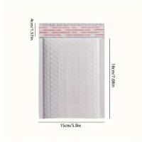 ราคา TEMU 100 ชิ้น ซองฟองสีขาวทนทาน - ติดเองได้ กันน้ำ สำหรับจัดส่งเครื่องประดับและเครื่องสำอางอย่างปลอดภัย เหมาะสำหรับธุรกิจอีคอมเมิร์ซ และบรรจุภัณฑ์แบบไม่ให้เกียจคร้าน, ดีไซน์สมบูรณ์แบบสำหรับวันพระเจ้า (