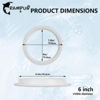 ราคา TEMU GRAMPUS ฝาเรือ, ฝาทางทางทะเล, ฝาปิดดาดฟ้าตรวจสอบกลมฝาปิดถอดได้, พลาสติกสีขาว ABS ทนรังสียูวี, ขนาดหลายขนาด 4", 5", 6", 7", 8 (17592224624052)