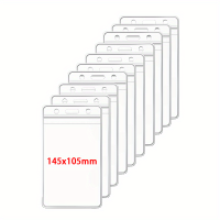 ราคา 10 ชิ้น A6 ขนาด 5.7x4.13 นิ้ว ซอฟท์ กันน้ำ ใส แนวตั้ง กระจก PVC ใส ถือบัตรประจำตัว ถือบัตรเครดิต หนังสือทาง ป้ายว่ายน้ำ ชื่อ ซีล ถือบัตร กระเป๋า (17592210732188)