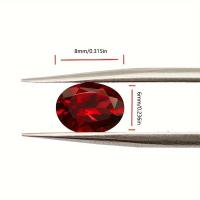 ราคา พลอยแก้วธรรมชาติ 1.4Ct/ชิ้น, สีแดง, ห่วงรูปไข่, พลอยเทียมสี 1 แพ็ค, เหมาะสำหรับใส่ให้ภรรยา, คนรัก (17592348395164)