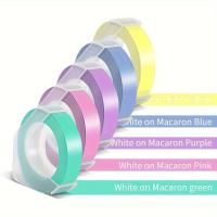 ราคา 5 ชุด เทปป้าย PVC ปั๊มนูน 3D สีผสม ขนาด 9 มม. ใช้ได้กับเครื่องพิมพ์ป้าย , E101, 1610, 1880, 12965 (17592361228430)