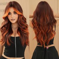 ราคา วิกผมฮาโลวีน วิกผมยาว ผมหยิกหลวม สีส้มสุดฮิต สีน้ำตาลแดง วิกผมหนาแน่นสูง ทนความร้อน วิกผมสังเคราะห์ มีหน้าม้าแบบผ้าม่าน เหมาะสำหรับมือใหม่ ยาว 26 นิ้ว (17592378790657)