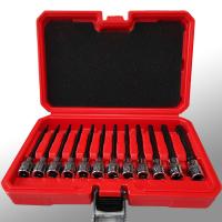 ราคา ชุดดอกไขควง Torx แบบยาว ขนาด 3/8 นิ้ว, ดาว T10-T60, S2 และ , 12 ชิ้น, ประกอบด้วย: ขนาด 3/8 นิ้ว: T10, T15, T20, T25, T27, T30, T35, T40, T45, T50, T55 และ T60 (17592476672403)