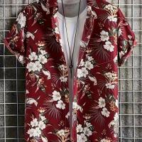 ราคา เสื้อเชิ้ตแขนสั้นลำลองผู้ชายพิมพ์ลายดิจิตอลแฟชั่นใหม่ฤดูร้อน D2457 สไตล์ฮาวายไซส์ใหญ่ (17592512114242)