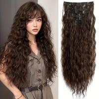 ราคา แฮร์พีชแบบหนีบ, 7 ชิ้น ยาว 41 ซม. สีดำน้ำตาล ผมตรง สังเคราะห์ แฮร์พีชแบบหนีบ เหมาะสำหรับใช้ในชีวิตประจำวัน คอสเพลย์ (17592522113280)