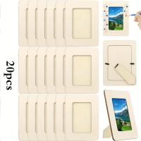 ราคา ชุดกรอบรูปไม้สมัยใหม่ 20 ชิ้นขนาด 5x7 นิ้ว - การวางบนโต๊ะแนวนอน รูปทรงสี่เหลี่ยมมุมโค้ง ไม้แขวนรูปภาพที่ยังไม่สำเร็จสำหรับโครงการ DIY (17592545863325)