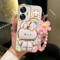 ราคา เคสโทรศัพท์ C55 Rabbit Holder สายคล้องข้อมือ สำหรับ OPPO Realme C55, C65, C6, C63, C61, C53, C51, 10, 10T, 11Pro, 12, 12Pro, 9 Pro, 8, 8Pro (17592571655512)
