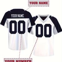 ราคา เสื้อฟุตบอลชายแขนสั้นคอวี ปักชื่อและหมายเลขตามสั่ง เนื้อผ้าโปร่ง ใส่ เหมาะสำหรับทีมฝึกซ้อม (17592578747225)