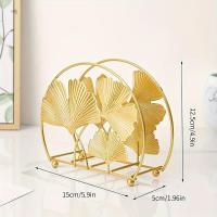 ราคา ที่วางผ้าเช็ดมือสีทองหรูหราแบบตั้งพื้น - เครื่องจ่ายกระดาษชำระอเนกประสงค์ลายใบไม้ สำหรับร้านกาแฟ โรงแรม บาร์ และโต๊ะ (17592613144096)